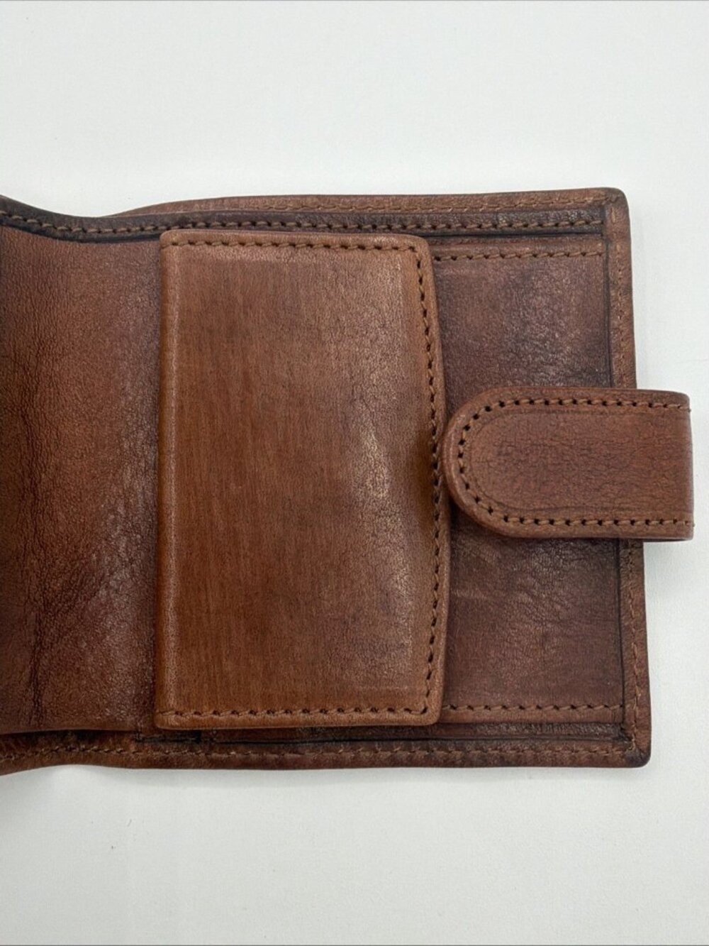 The Bridge Italian Leather Bi-fold Wallet, Brown, NWT - Picture 5 of 12